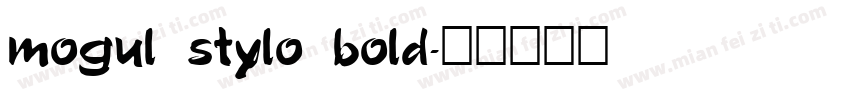 mogul stylo bold字体转换